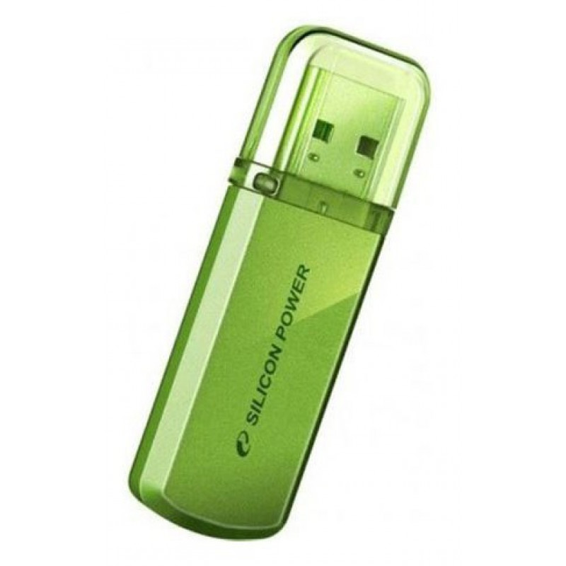 Флеш Диск Silicon Power 32Gb Helios 101 SP032GBUF2101V1N USB2.0 зеленый