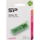 Флеш Диск Silicon Power 32Gb Helios 101 SP032GBUF2101V1N USB2.0 зеленый