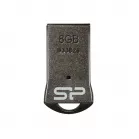 Флеш Диск Silicon Power 8Gb Touch T01 SP008GBUF2T01V1K USB2.0 черный/серебристый
