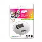 Флеш Диск Silicon Power 8Gb Touch T01 SP008GBUF2T01V1K USB2.0 черный/серебристый