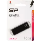 Флеш Диск Silicon Power 16Gb Ultima U03 SP016GBUF2U03V1K USB2.0 черный