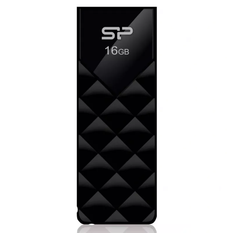 Флеш Диск Silicon Power 16Gb Ultima U03 SP016GBUF2U03V1K USB2.0 черный