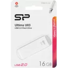 Флеш Диск Silicon Power 16Gb Ultima U03 SP016GBUF2U03V1W USB2.0 белый