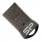 Флеш Диск Silicon Power 32Gb Touch T01 SP032GBUF2T01V1K USB2.0 черный/серебристый