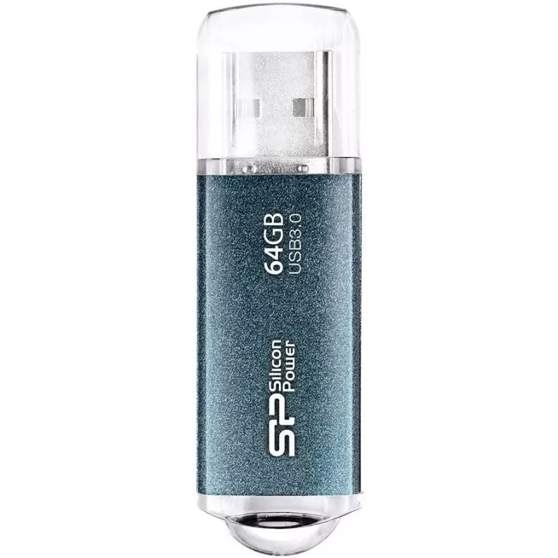Флеш Диск Silicon Power 64Gb Marvel M01 SP064GBUF3M01V1B USB3.0 синий