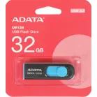 Флеш Диск A-Data 32Gb DashDrive UV128 AUV128-32G-RBE USB3.0 черный/синий
