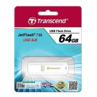 Флеш Диск Transcend 64Gb Jetflash 730 TS64GJF730 USB3.0 белый