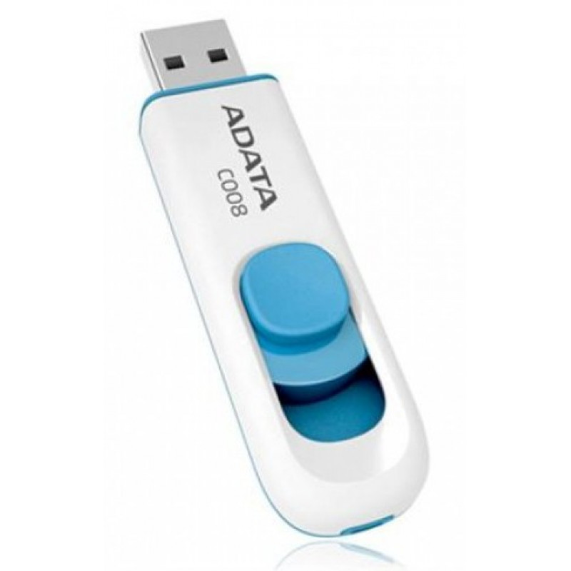 Флеш Диск A-Data 64Gb Classic AC008 AC008-64G-RWE USB2.0 синий/белый