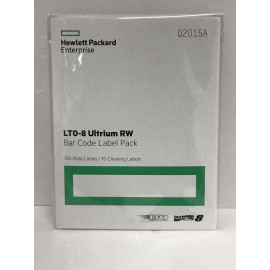 Наклейки на картриджи данных Hewlett-Packard Ultrium LTO8 30TB bar code label pack (100 data + 10 cleaning)