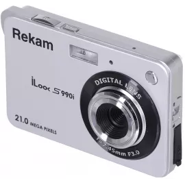 Фотоаппарат Rekam iLook S990i серебристый 21Mpix 2.7" 720p SDHC/MMC CMOS IS el/Li-Ion