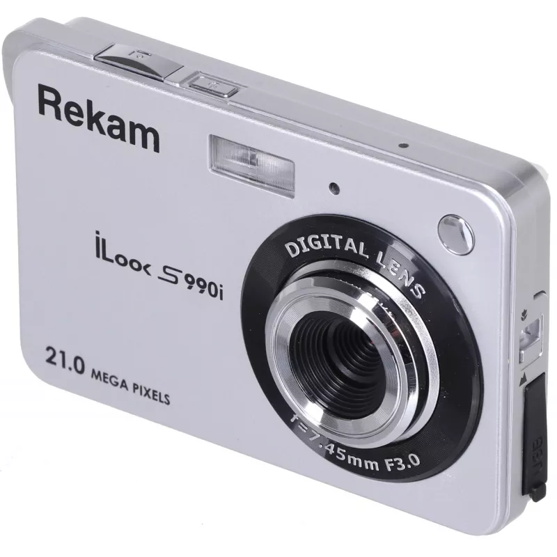 Фотоаппарат Rekam iLook S990i серебристый 21Mpix 2.7" 720p SDHC/MMC CMOS IS el/Li-Ion