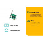 TP-Link TG-3468 Гигабитный сетевой адаптер PCI Express, 1 разъём PCI Express, 1 порт RJ45 10/100/1000 Мбит/с