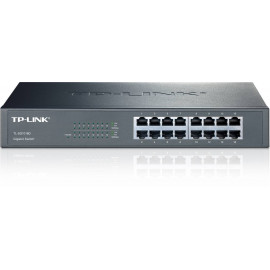 TP-Link TL-SG1016D 16-портовый гигабитный коммутатор, стальной корпус высотой 1U, монтируется в 13-дюймовую стойку