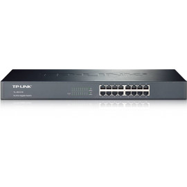 TP-Link TL-SG1016 16-портовый гигабитный коммутатор, стальной корпус высотой 1U, монтируется в 19-дюймовую стойку