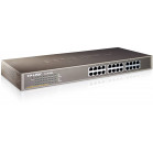 TP-Link TL-SF1024 24-портовый коммутатор 10/100 Мбит/с, стальной корпус высотой 1U, монтируется в 19-дюймовую стойку