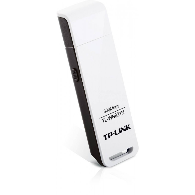 TP-Link TL-WN821N Адаптер Wi-Fi USB, чипсет Realtek, 2T2R, до 300 Мбит/с на 2,4 ГГц, 802.11b/g/n, интерфейс USB 2.0