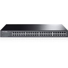 TP-Link TL-SF1048 48-портовый коммутатор 10/100 Мбит/с, стальной корпус высотой 1U, монтируется в 19-дюймовую стойку