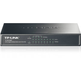 TP-Link TL-SG1008P 8-портовый гигабитный настольный коммутатор с 4 портами PoE+, стальной корпус