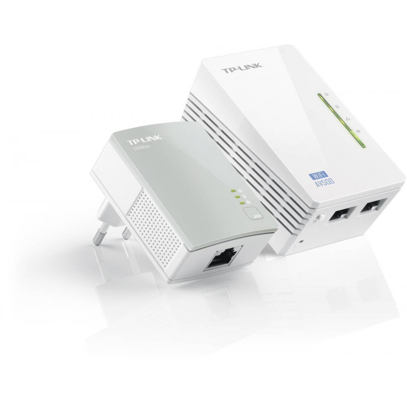 TP-Link TL-WPA4220 KIT Комплект адаптеров Powerline AV600 с Wi-Fi N300, TL-WPA4220 (1 шт.) + TL-PA4010 (1 шт.)