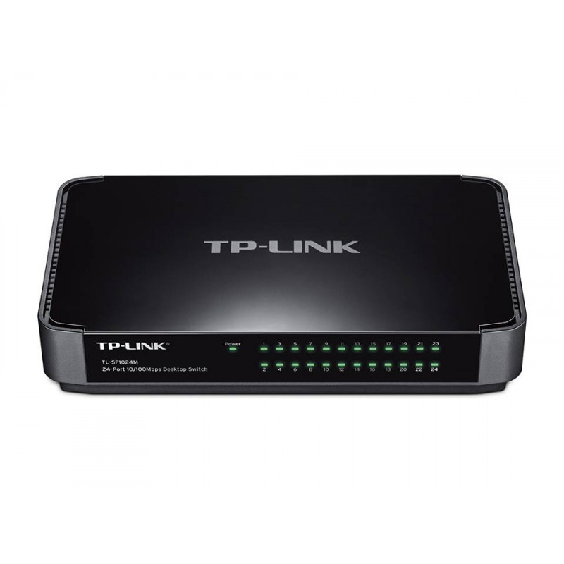 TP-Link TL-SF1024M 24-портовый коммутатор 10/100 Мбит/с, настольный пластиковый корпус