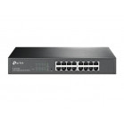 TP-Link TL-SG1016DE Easy Smart 16‑портовый гигабитный коммутатор, 16 гигабитных портов RJ45, стальной корпус высотой 1U