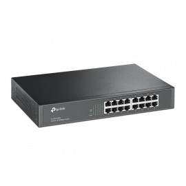 TP-Link TL-SF1016DS 16-портовый коммутатор 10/100 Мбит/с, стальной корпус высотой 1U, монтируется в 13-дюймовую стойку