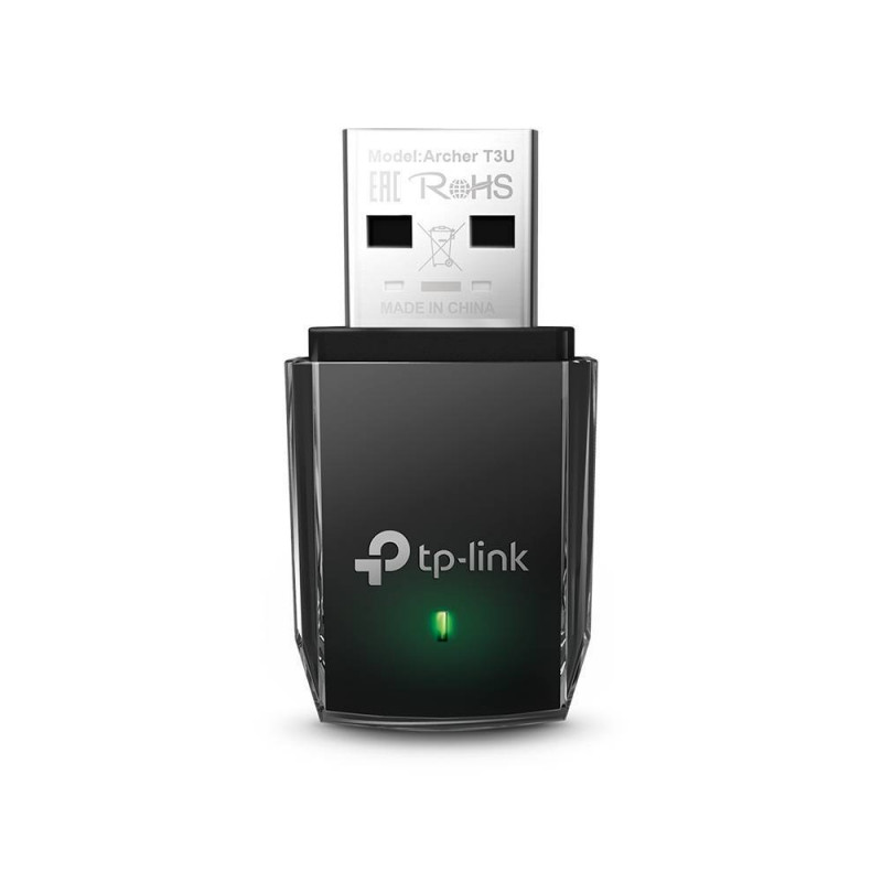 TP-Link Archer T3U Двухдиапазонный мини Wi-Fi USB адаптер AC1300, до 400 Мбит/с на 2,4 ГГц + до 867 Мбит/с на 5 ГГц