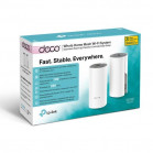 TP-Link Deco E4(2-pack) Домашняя Mesh Wi-Fi система AC1200, до 300 Мбит/с на 2,4 ГГц + до 867 Мбит/с на 5 ГГц