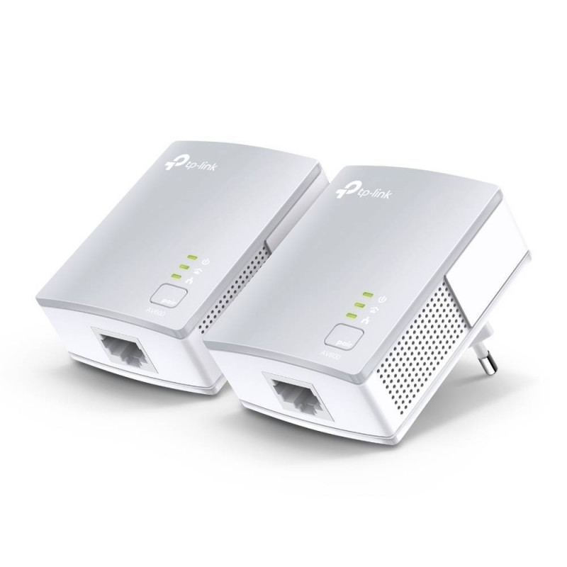 TP-Link TL-PA4010 KIT Комплект адаптеров Powerline AV600, TL-PA4010 (2 шт.), Powerline до 600 Мбит/с