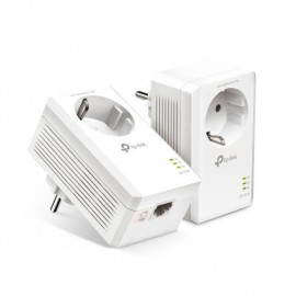 TP-Link TL-PA7017P KIT Комплект гигабитных адаптеров Powerline со встроенной розеткой AV1000, 2 адаптера TL-PA7017P