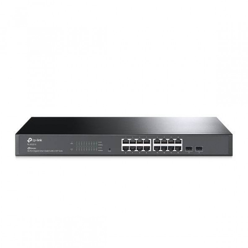 TP-Link SG2218 Коммутатор JetStream линейки Smart с 16 гигабитными портами RJ45 и 2 портами SFP