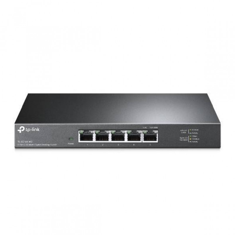 TP-Link TL-SG105-M2 5-портовый настольный коммутатор 2,5 Гбит/с, 5 портов RJ45 2,5 Гбит/с, стальной корпус