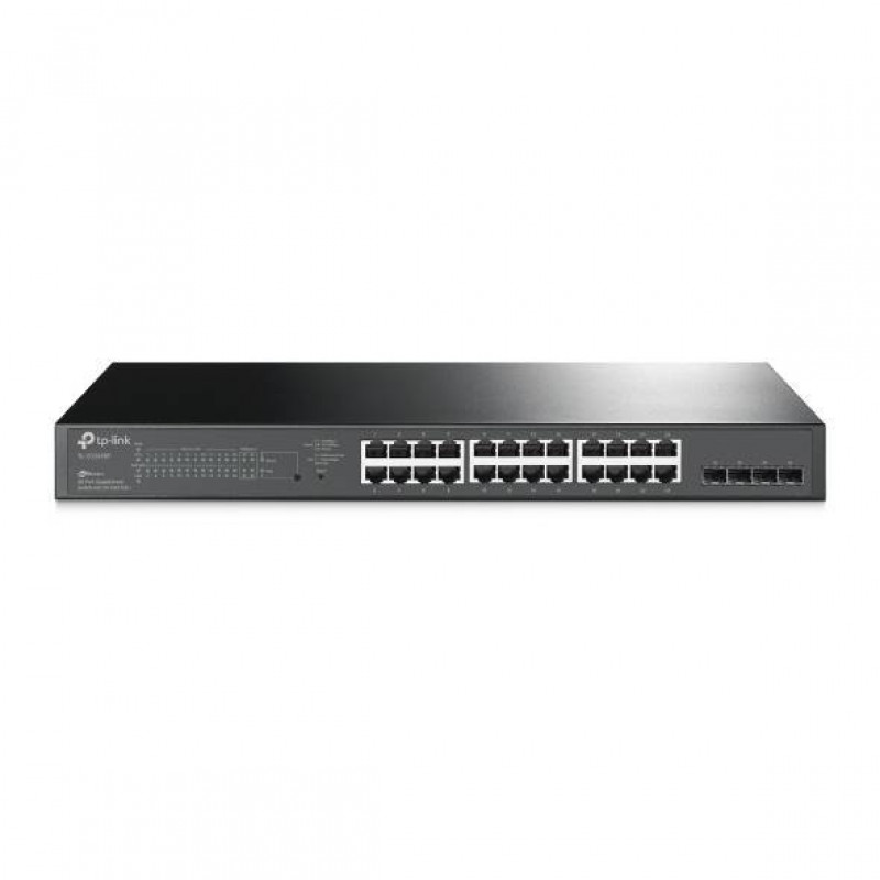 TP-Link SG2428P Коммутатор JetStream Smart с 24 гигабитными портами PoE+ и 4 портами SFP