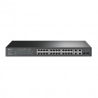 TP-Link SL2428P JetStream Smart коммутатор, 24 порта PoE+ 10/100 Мбит/с, 4 гигабитных порта без PoE