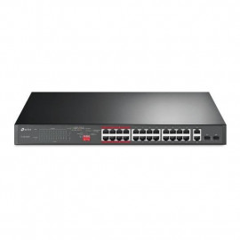 TP-Link TL-SL1226P 24-портовый монтируемый в стойку PoE+ коммутатор 10/100 Мбит/с с 2 гигабитными портами