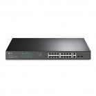 TP-Link TL-SG1218MPE Easy Smart 18‑портовый гигабитный коммутатор с 16 портами PoE+, 2 комбо гигабитных SFP-слота