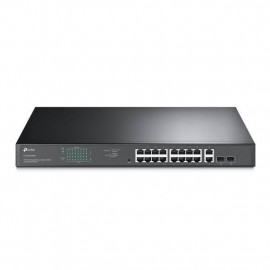 TP-Link TL-SG1218MPE Easy Smart 18‑портовый гигабитный коммутатор с 16 портами PoE+, 2 комбо гигабитных SFP-слота