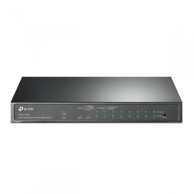 TP-Link TL-SG1210MPE Easy Smart 10-портовый гигабитный коммутатор с 8 портами PoE+