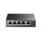 TP-Link TL-SG105S 5-портовый гигабитный настольный коммутатор, 5 гигабитных портов RJ45, стальной настольный корпус