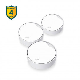 TP-Link Deco X50-PoE(3-pack) Домашняя Mesh Wi-Fi 6 система AX3000, до 574 Мбит/с на 2,4 ГГц + до 2402 Мбит/с на 5 ГГц