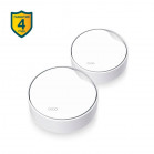 TP-Link Deco X50-PoE(2-pack) Домашняя Mesh Wi-Fi 6 система AX3000, до 574 Мбит/с на 2,4 ГГц + до 2402 Мбит/с на 5 ГГц