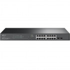 TP-Link SG2218 Коммутатор JetStream линейки Smart с 16 гигабитными портами RJ45 и 2 портами SFP