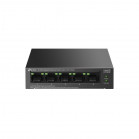 TP-Link LS105GP Настольный коммутатор с 5 гигабитными портами (4 порта PoE+), бюджет PoE — 65 Вт