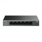 TP-Link LS106LP Настольный коммутатор с 6 портами 10/100 Мбит/с (4 порта PoE), стальной корпус
