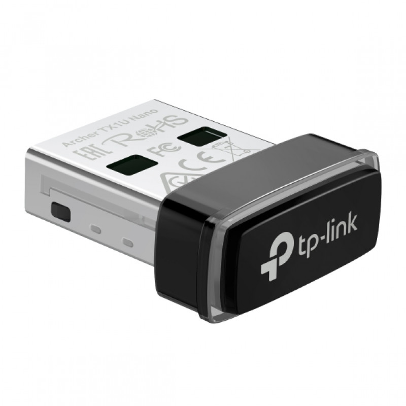 TP-Link Archer TX1U Nano Ультракомпактный Wi-Fi AX300 USB-адаптер, 2,4 ГГц, до 287 Мбит/с, USB 2.0