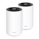 TP-Link Deco PX10(2-pack) Гибридная Mesh-система Wi-Fi 6 AX1500 + AV1000, 2,4/5 ГГц, до 1501 Мбит/с, WAN/LAN 3x1Гбит/с