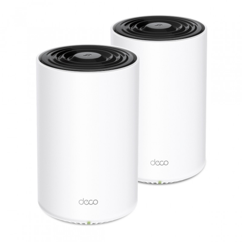 TP-Link Deco PX10(2-pack) Гибридная Mesh-система Wi-Fi 6 AX1500 + AV1000, 2,4/5 ГГц, до 1501 Мбит/с, WAN/LAN 3x1Гбит/с