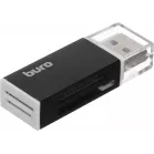 Устройство чтения карт памяти USB2.0 Buro BU-CR-3104 черный