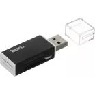 Устройство чтения карт памяти USB2.0 Buro BU-CR-3104 черный