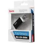Устройство чтения карт памяти USB2.0 Buro BU-CR-3104 черный